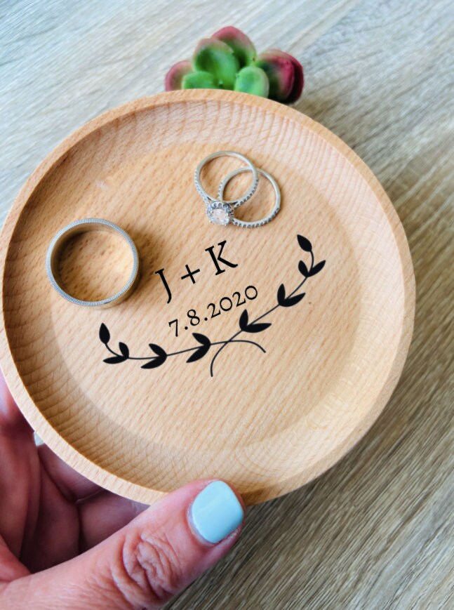 Wooden Ring Dish / Small Jewelry Dish / Ring Tray Etsy