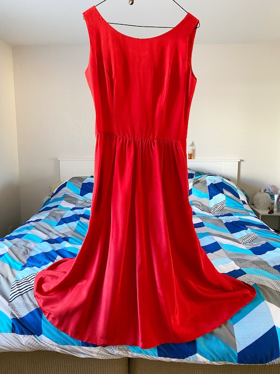 Vintage Lanz original red dress