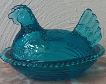 Mosser Jadeite Hen on Nest Candy Dish 4