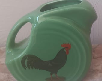 Fiesta Mini Disc-kan - weidegroen met kip zwarte Ancona haan - HLC USA