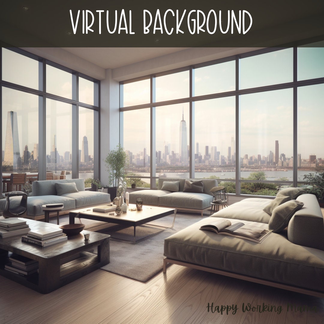 New York City Background Image for Zoom Meetings Modern Style