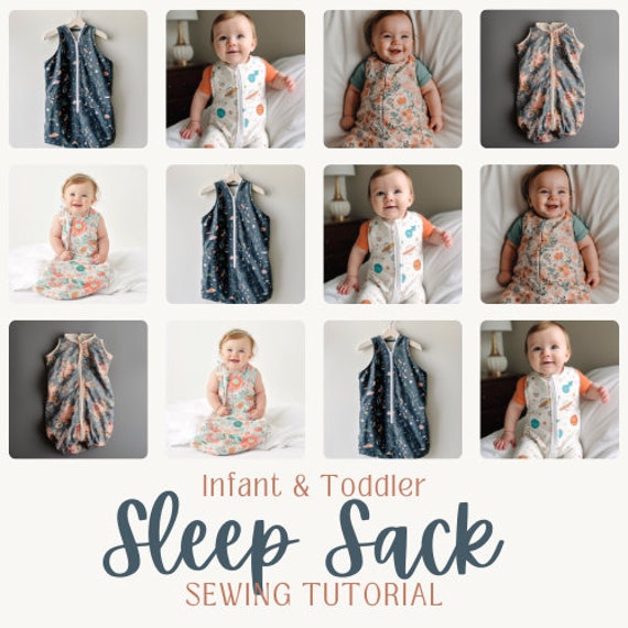DIY Baby Swaddle Tutorial Infant Sleep Sack Sewing Tutorial for Beginners Swaddle Sleep Sack With Zipper Tutorial Baby Gift Etsy Canada