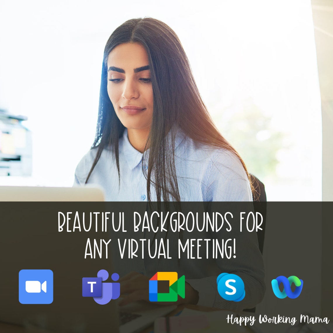 New York City Background Image for Zoom Meetings Modern Style