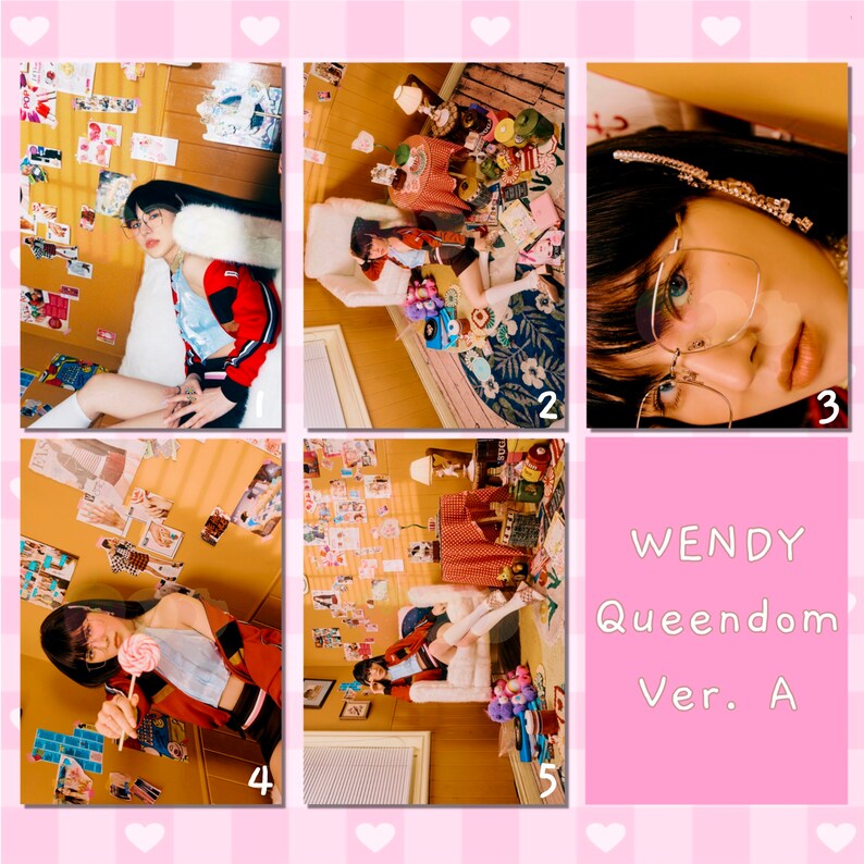 RED VELVET Queendom Kpop Photocards Wallet Size High Etsy Hong Kong