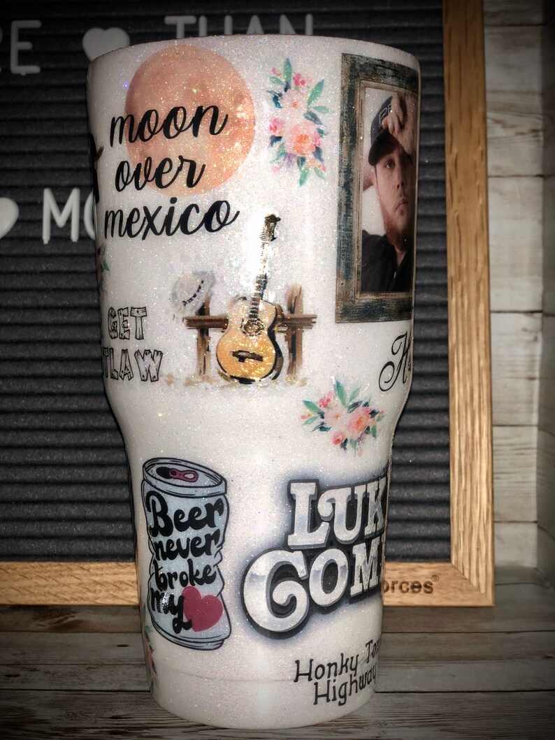 Luke Combs tumbler Etsy