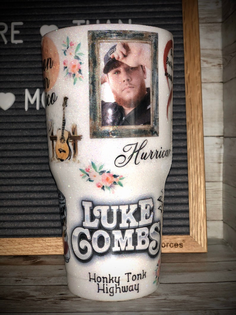 Luke Combs tumbler Etsy