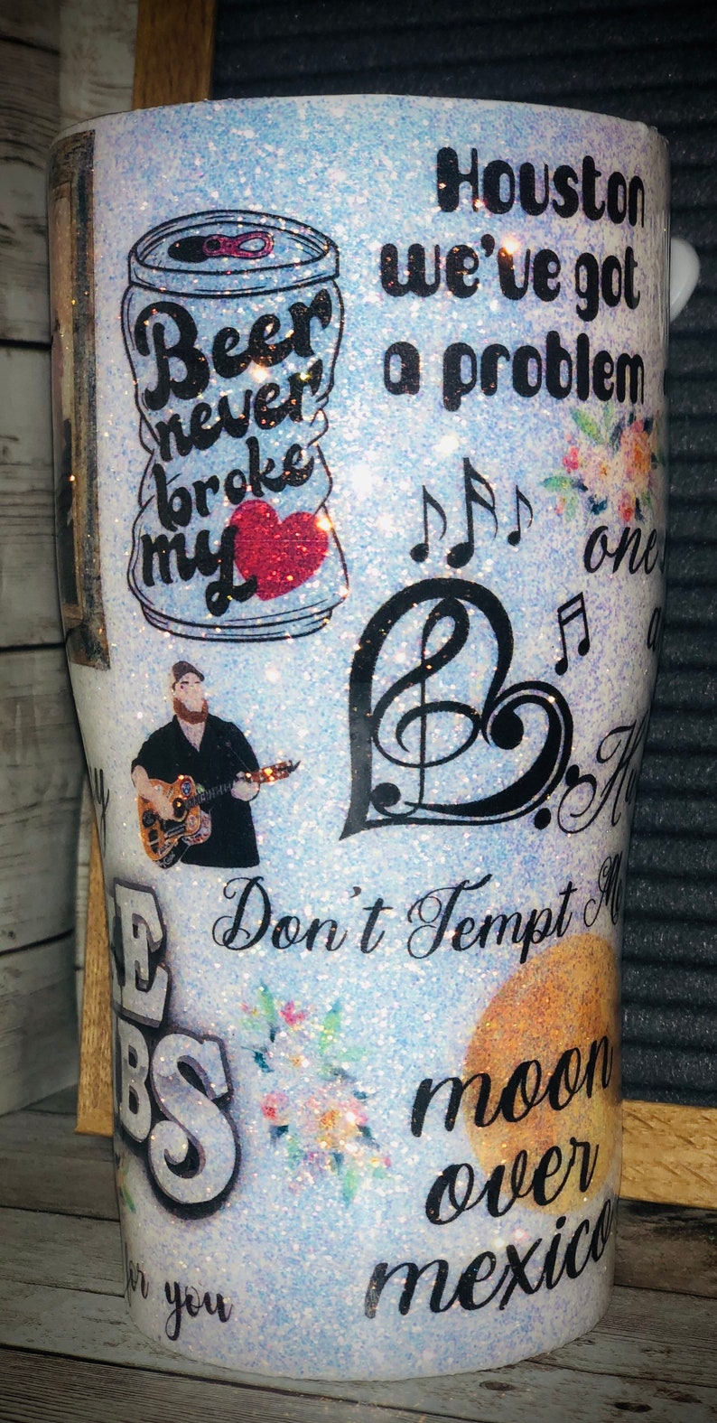 Luke Combs tumbler Etsy