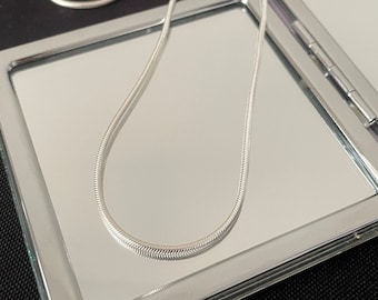 Gorgeous 925 Sterling Silver 1.5mm Snake Chain Necklace Gift