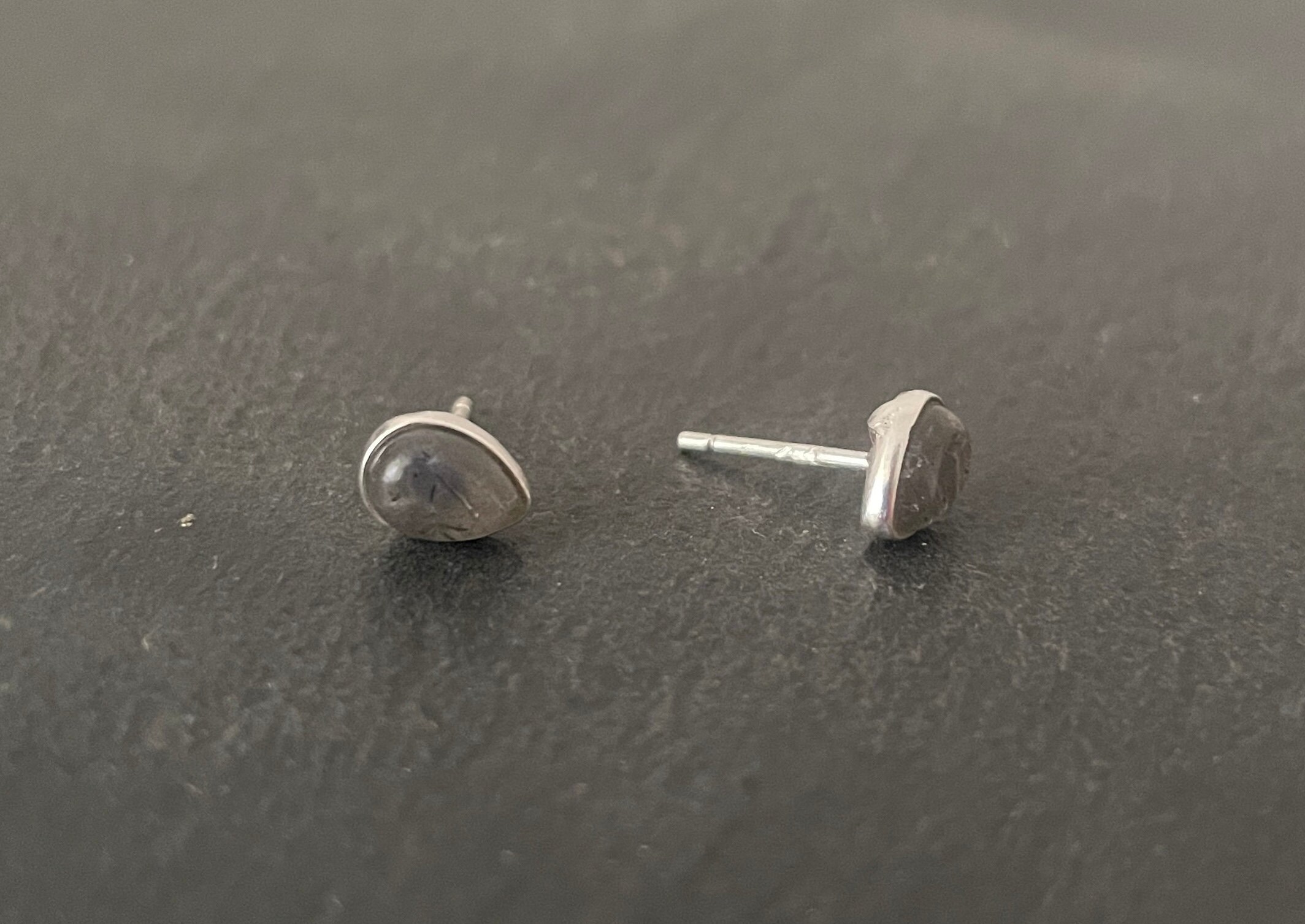 Orecchini a goccia in amazzonite, argento 925 x 2 pezzi