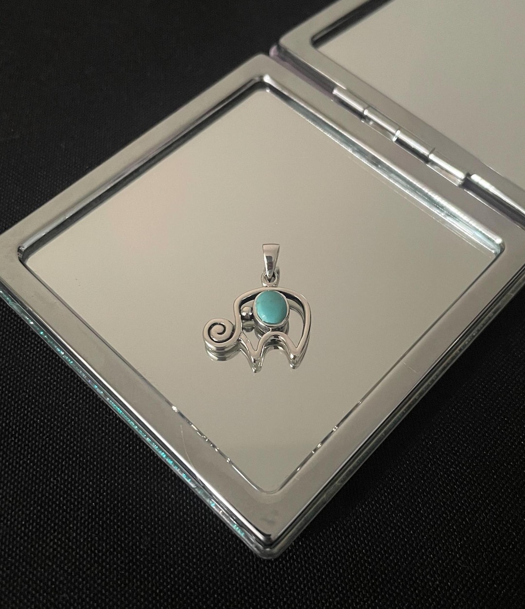 Collana In Argento Anni 70 Elefanti - 925 Silver - Necklace - Foto 3