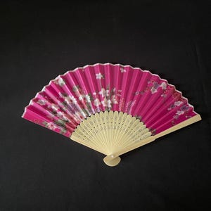 Gorgeous Accessory Coloured Flower Floral Handheld Silk Fans Gift