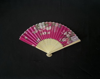 Gorgeous Accessory Coloured Flower Floral Handheld Silk Fans Gift