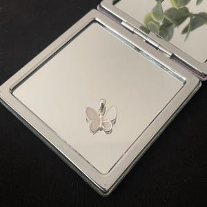Beautiful Natural White Mother Of Pearl Shell And 925 Sterling Animal Butterfly Drop Pendant Necklace Gift