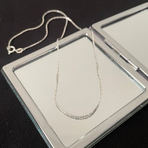 Gorgeous Delicate 925 Sterling Silver Shiny 16&quot; Chain With Lobster Claw Clasp Necklace Gift