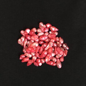 Gorgeous Pre-Loved Drilled Natural Coloured Freeform Freshwater Pearl Beads Bag- Each Pearl size approx 12 x 6 mm- Total Bag Weight 30 grams