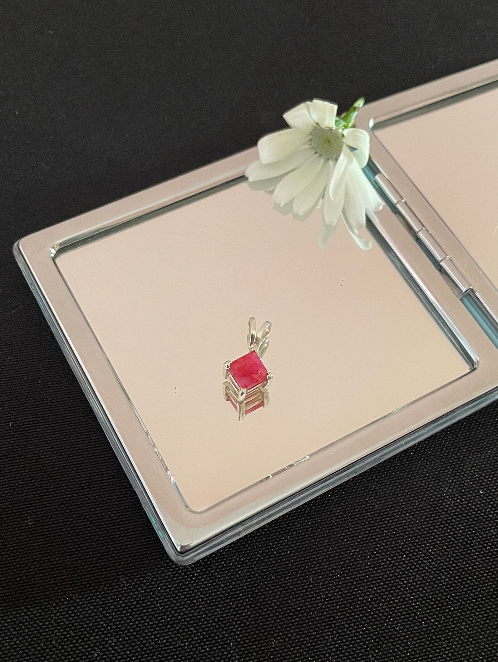 Round Ruby Necklace