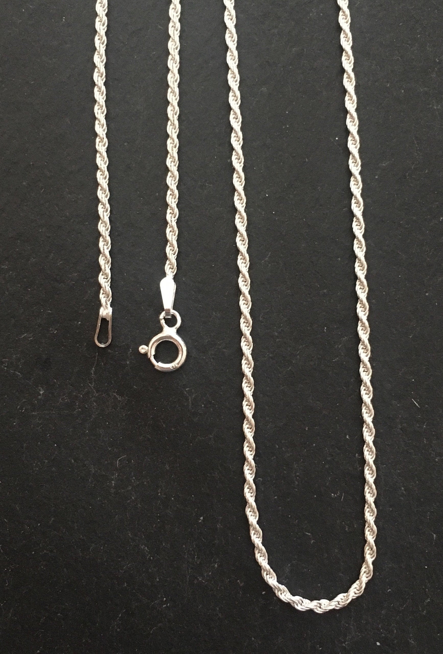 925 Sterling Silver Chains Etsy