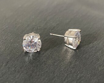 925 Sterling Silber Ohrstecker Mit Zirkonia – Kreisförmig, Offen, Funkelnd Für Damen