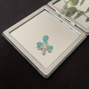 Stunning Large Natural Blue Turquoise And 925 Sterling Silver Animal Butterfly Pendant Necklace Gift