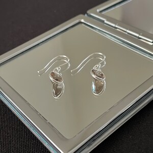 Gorgeous Natural Faceted Brown Smokey Quartz And 925 Sterling Silver Oval Drop Dangle Earrings Gift