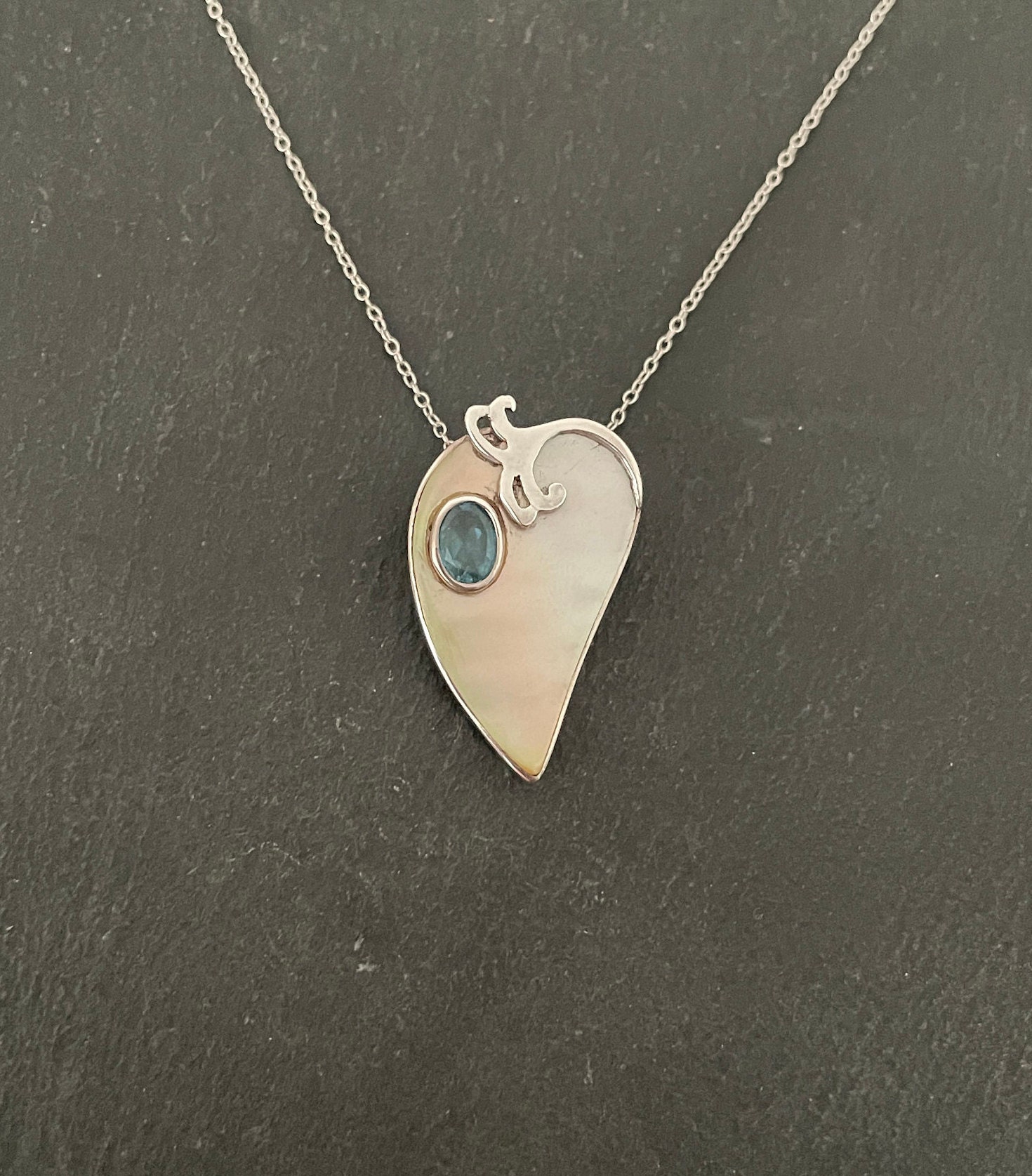 Collar Corazón Plata 925 Con ópalo Y Circonita - Grabado "Ich Liebe Dich" | ¡Regalo De Amor Perfecto!