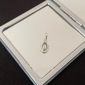 ゴージャスな天然ファセットブルートパーズと925スターリングシルバーのティアドロップペンダントネックレスギフト