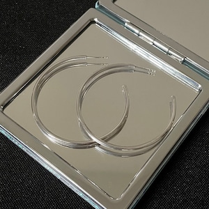 Wunderschöne 925 Sterling Silber Design Runde Kreis Offen Hoop Ohrstecker Geschenk
