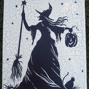 Witch Silhouette - Great for Front Door