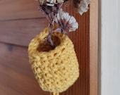 Crochet Air Plant Holder Mini Crochet Hanging Baskets Gradient Air Plant Hanger Tiered Decor Baskets Dried Flower Hanger