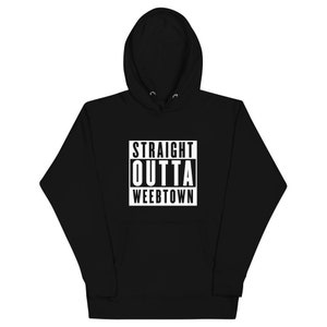 Straight Outta Weebtown Premium Unisex Pullover Hoodie 2 Farben | Kostenloser Versand US, EU | anime, meme