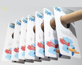 Airplane Baby Clothes Dividers: Nursery Closet Organization