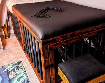 Custom made BDSM bench and cage