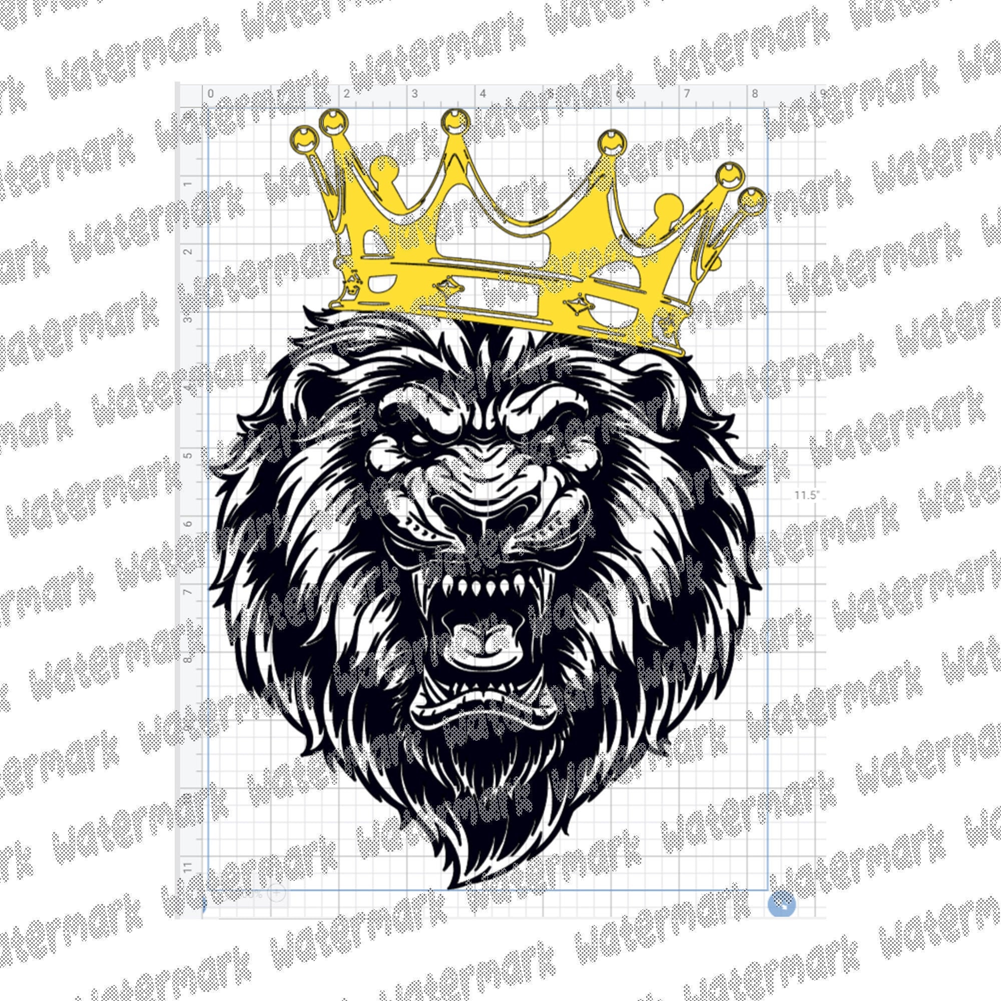 Download Lion King Crown 2 Color Roar And Bonus Lion Without Crown Svg Etsy