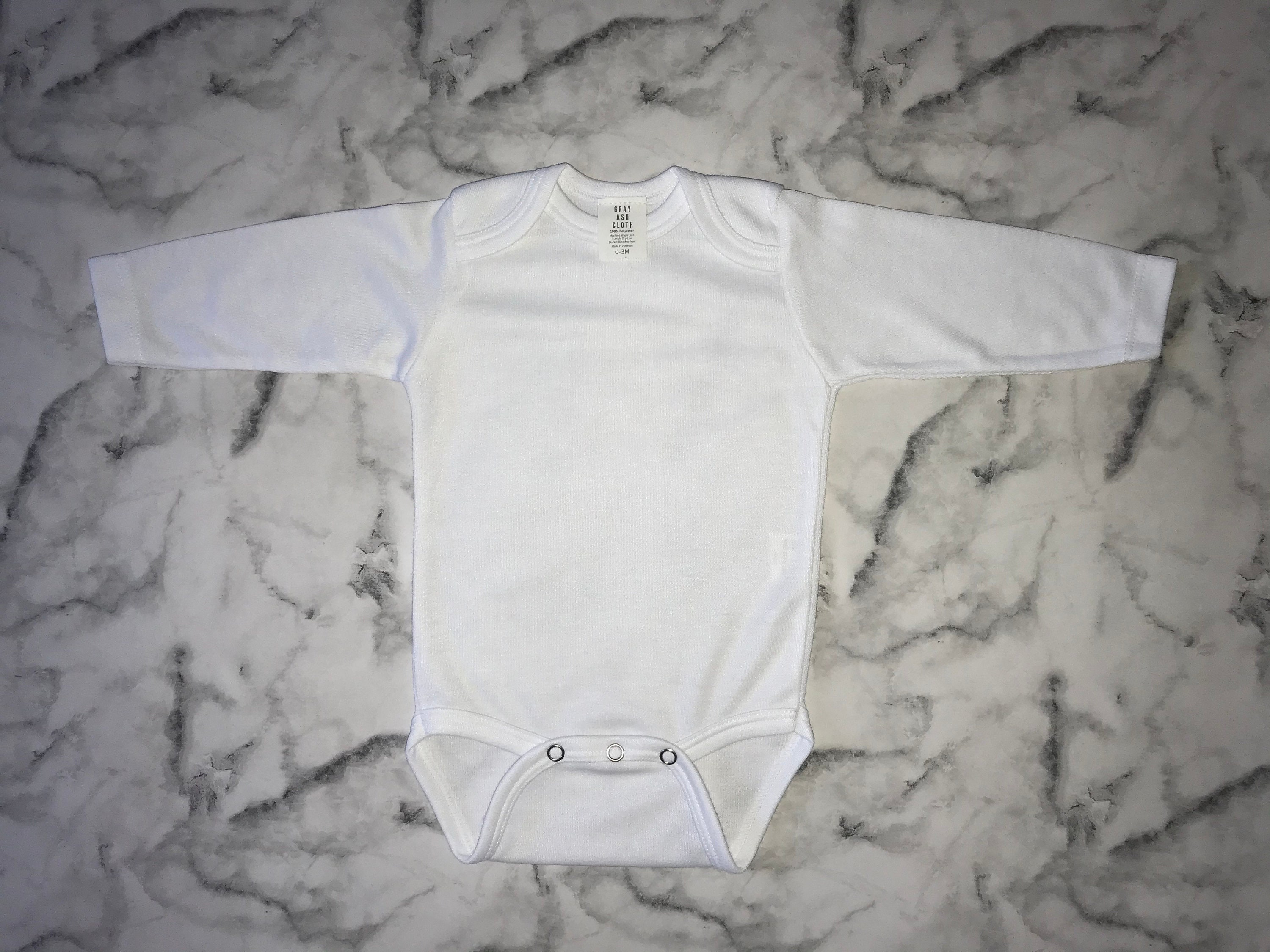 Sublimation Baby Onesie 100 Polyester Etsy