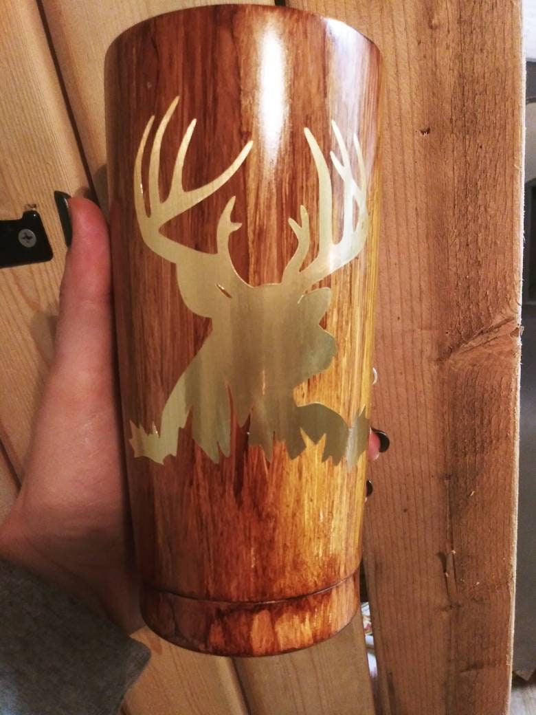 Wood Grain Custom Tumbler Etsy