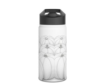 Botella de agua de acero inoxidable mate: hidratación ecológica para senderismo y yoga