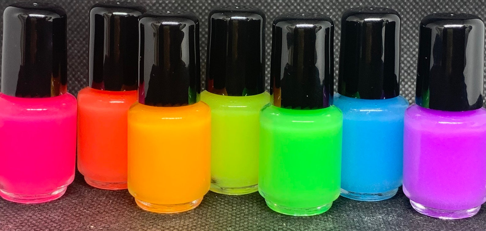 Large Fun Glow Nail Polish Set 7pc Etsy