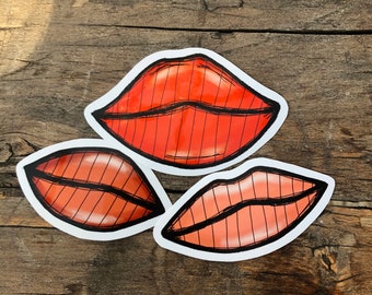 Lip trio sticker