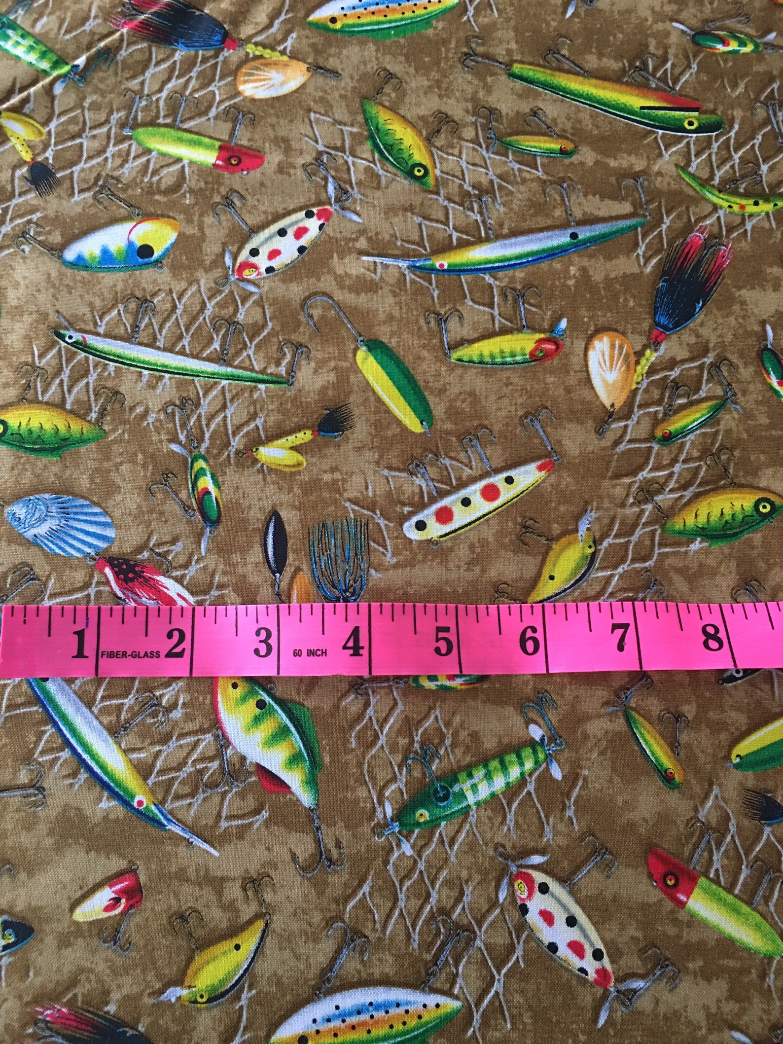 Fly Fishing Fabric. 100 Cotton. Quilting fabric crafting Etsy