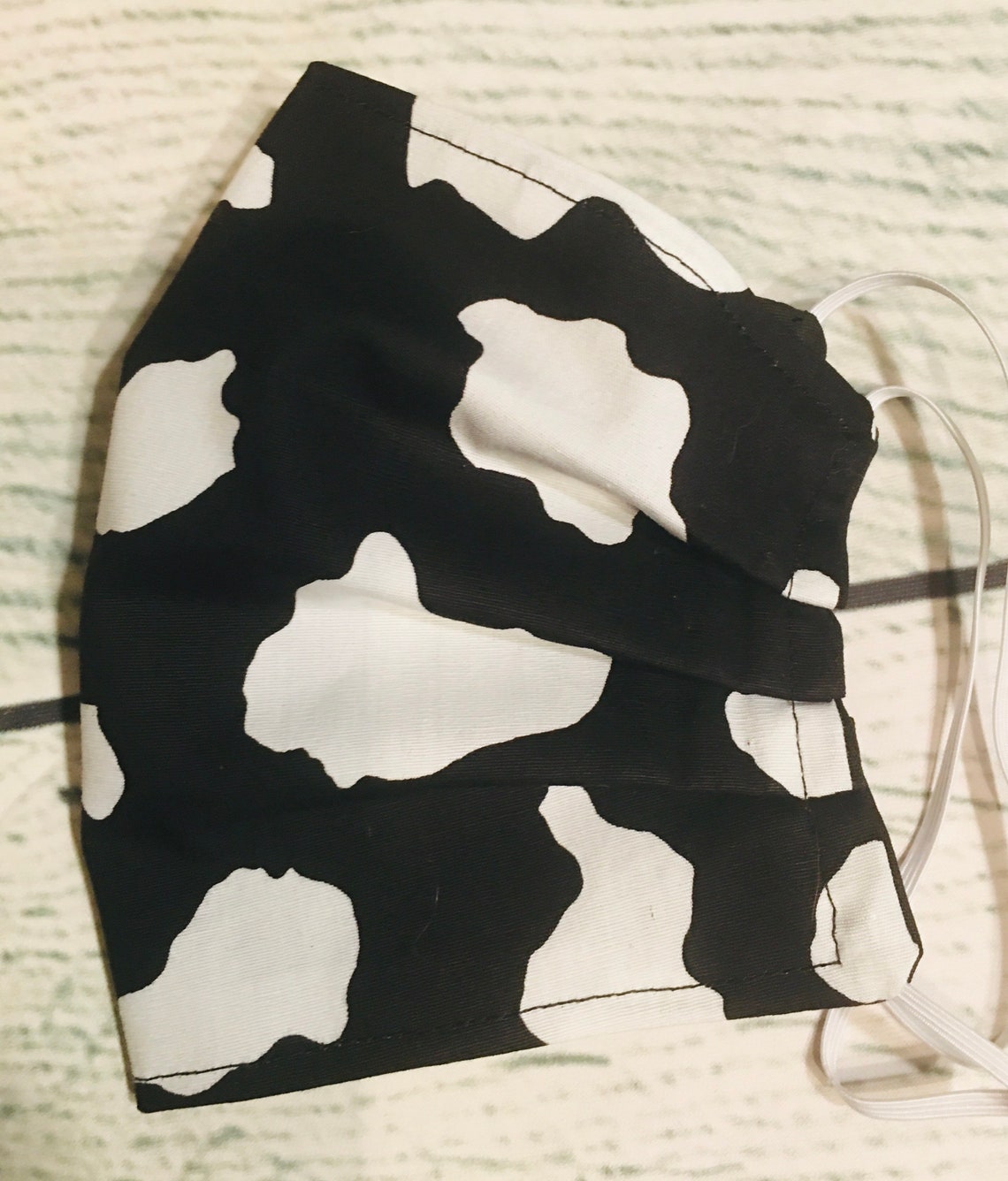 Cow Print Face Mask Adult or Child Size. 100% Cotton. | Etsy