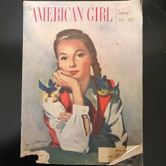Vintage American Girl Magazine January 1951 Ephemera Scrapbook Etsy