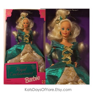 Dolls - Royal Enchantment Barbie - 1995 Limited Edition - Evening Elegance Series - NRFB - NIB -  No. 14010 Mattel
