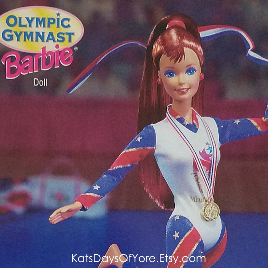 Dolls Olympic Gymnast Barbie 1995 Olympic Games Collection - Etsy