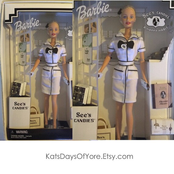 see's candy barbie doll black