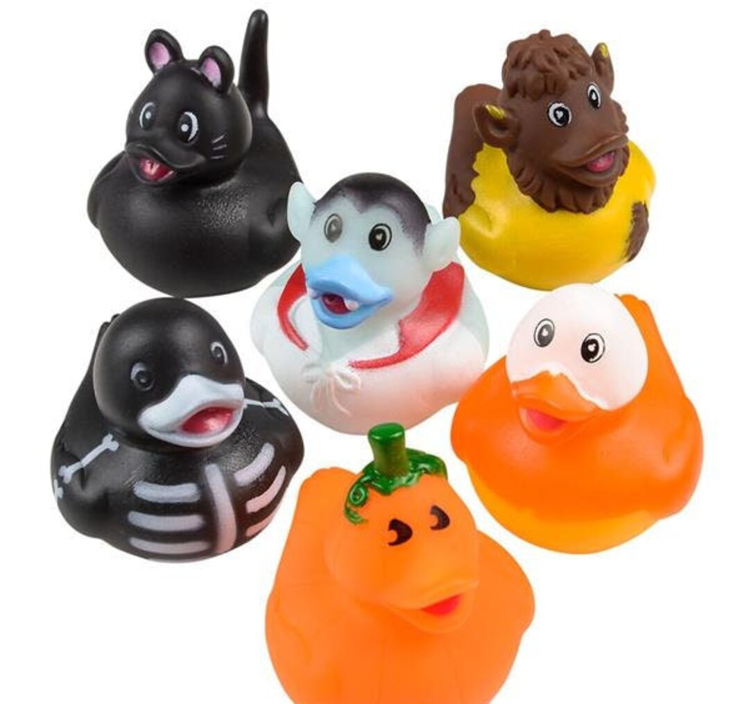2 Halloween Costume Rubber Duckies 12 Assorted Ducks Etsy Canada