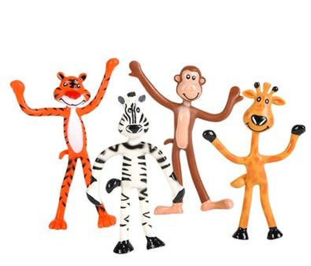 BENDABLE ZOO Animals 12 Assorted per Pack Etsy