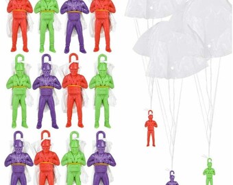 75 NEW ARMY PARACHUTE MEN 2.25" PARATROOPERS TOY SOLDIERS PARTY FAVORS 75 NEW ARMY PARACHUTE MEN 2.25" PARATROOPERS TOY SOLDIERS PARTY FAVORS
