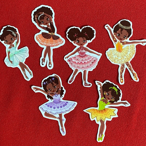 Black Ballerina Decal Etsy