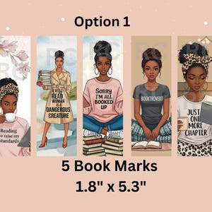 Women book marks , Black girl book marks , Book lovers , reading accessories