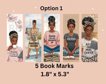 Marque-pages pour femmes , Marque-pages fille noire , Amoureux des livres , Accessoires de lecture